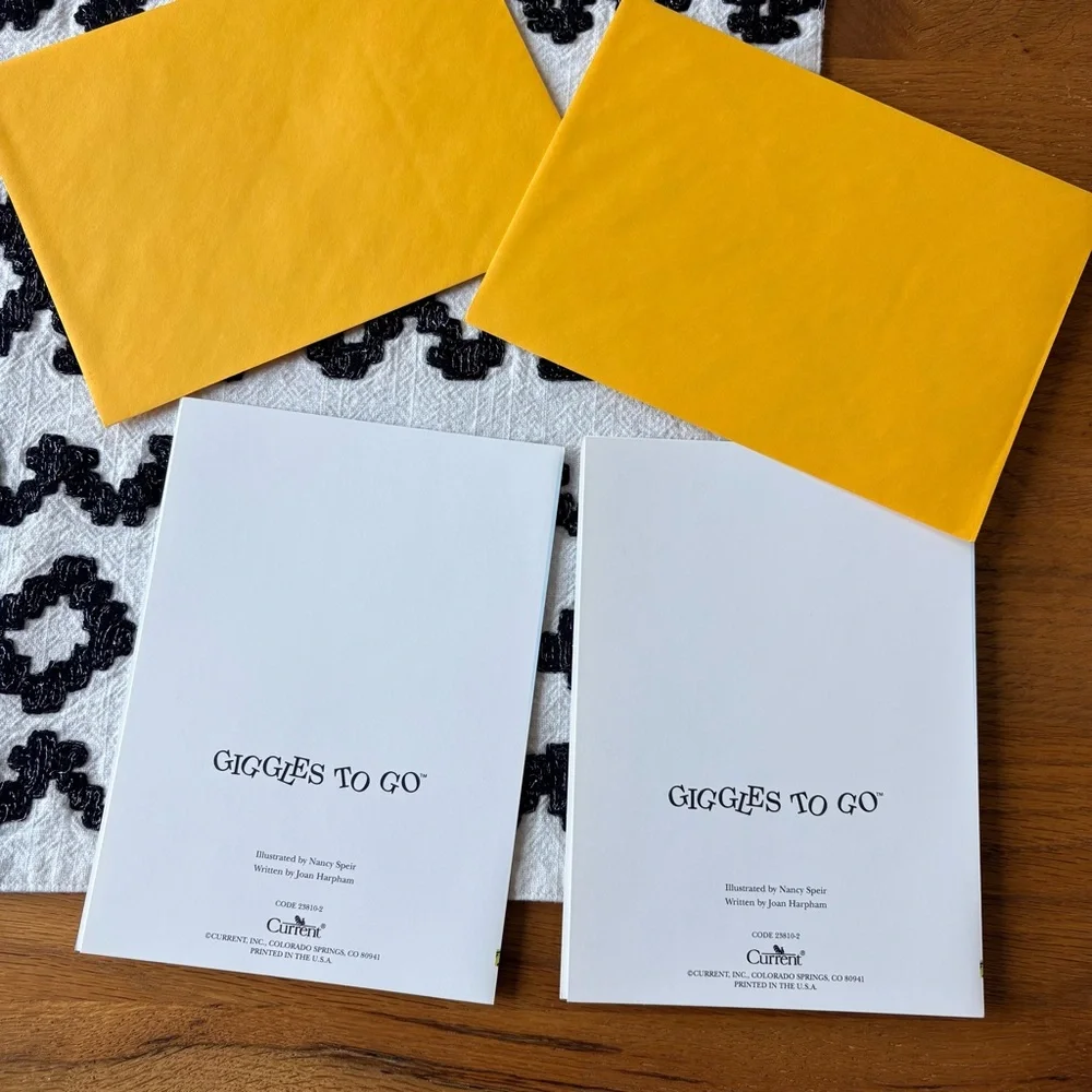 Giggles To Go Current THANK YOU funny silly greeting card TWO PACK